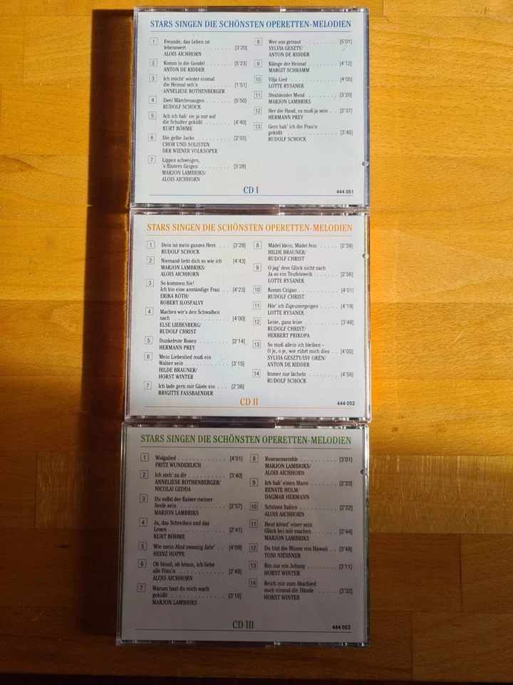 Stars Singen Die Schönsten Operetten Melodien, 3 CDs - Bild 2 von 2