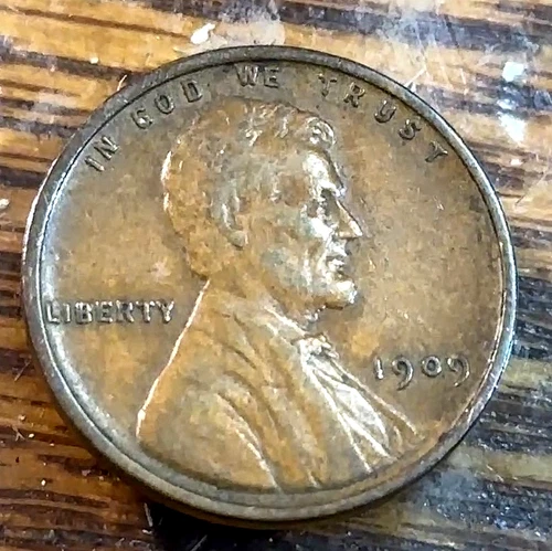 1909-VDB Lincoln Cent Nice Original AU CHRC