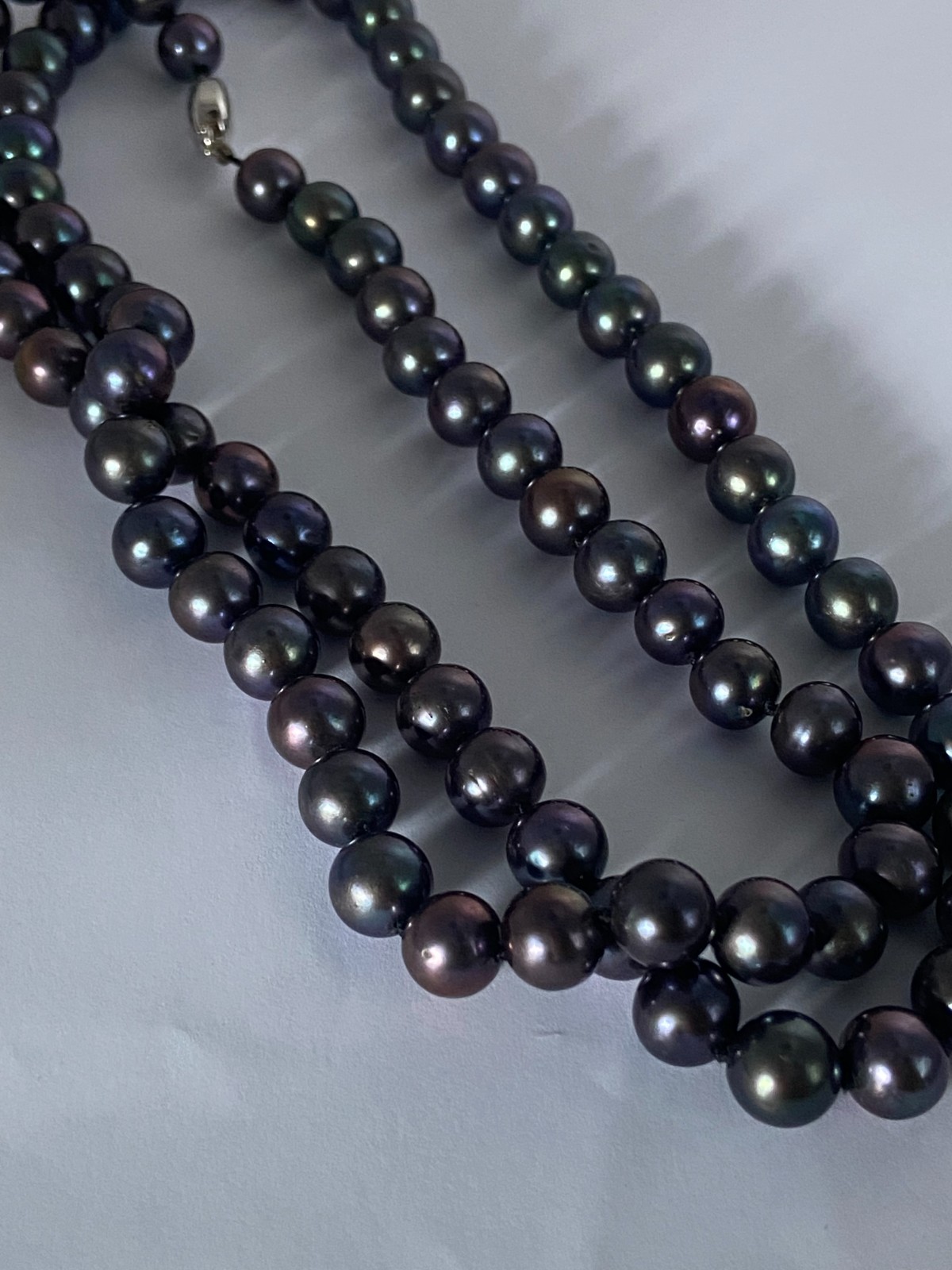 Isle of Wight Pearl, beautiful boxed Peacock Freshwater pearl jewellery set image 4