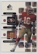 1999 SP Signature Edition Montana Great Performances Joe Montana #J3 HOF 0x1z