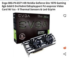 EVGA GeForce GTX 1070 Icx 8GB GPU
