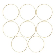 8 Pcs Wall Hanging Crafts Rings Floral Macrame Hoops Wreath Supplies