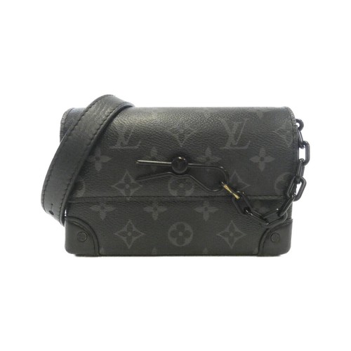 Authentic Louis Vuitton Monogram Eclipse Steamer Wearable Wallet M81783 Shou...