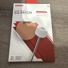 Evans EQPC1 EQ Single Pedal Kick Drum Patch, Clear Plastic  FREE SHIPPING