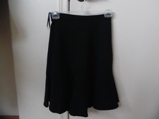 Express Design Studio Flare Black Zip Knee Length Skirt Size 2