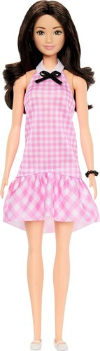 BARBIE Fashionistas Doll #224 Black Hair Pink Gingham Dress 65th Anniversa HRH21 - Picture 3 of 5