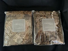 2 Croscill European Pillow Shams Stanhope 27" x 27"