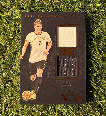 Panini 2016-17 Noir Bastian Schweinsteiger Dual Player-Worn Memorabilia /49