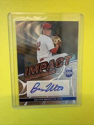 2023 Panini Elite Extra Edition - Impact Impressions Brycen Mautz #II-BMZ...