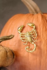 Anthropologie Halloween Gold Scorpion Scorpio...