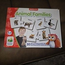 The Learning Journey Match It Animal Families 30 Self-Correcting Puzzle - used