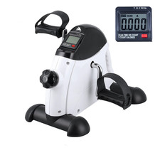 Esercitatore a pedale per bici sotto scrivania, bici da ciclismo indoor, bianco