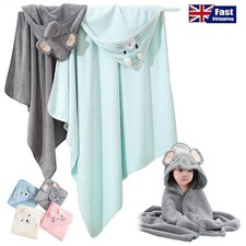 Toddler Baby Hooded Cartoon Towels Newborn Kids Bathrobe Soft Bath Towel