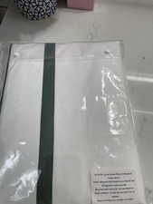930 Matouk Italy New 3pc Sheet Set Bergamo Percale Giza-87 Louise Green