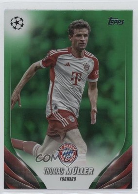 2023 Topps UEFA Club Competitions Green Foil 70/99 Thomas Muller Müller #172 n0c