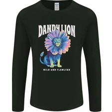 Dandylion Camiseta Manga Larga Hombre Cuello Redondo Algodón Anillos 64400