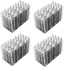 100 Pack Truss Plate, 4" x 2" Pronged Truss Plate Flat Mending Plates Repair Tie