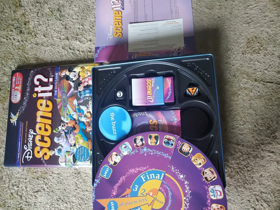 Disney Scene It? Deluxe Edition 2 DVD Board Game 2005 W/Collectors Tin - Image 2 of 2