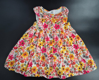 F&F -  sooo süßes Sommerkleid Gr. 80 (9 - 12 M)  Blumen Baby Mädchen Trägerkleid
