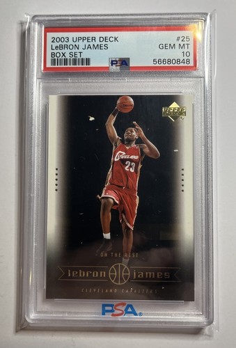 2003-04 Upper Deck - LeBron James On The Rise RC PSA 10 #25