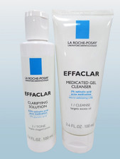 LA ROCHE POSAY EFFACLAR CLARIFYING SOLUTION MEDICATED GEL CLEANSER 3.4 OZ 2PCS