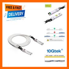 White 10G SFP Plus DAC Cable Twinax Copper 1.5 Meter for Cisco Ubiquiti Fortinet