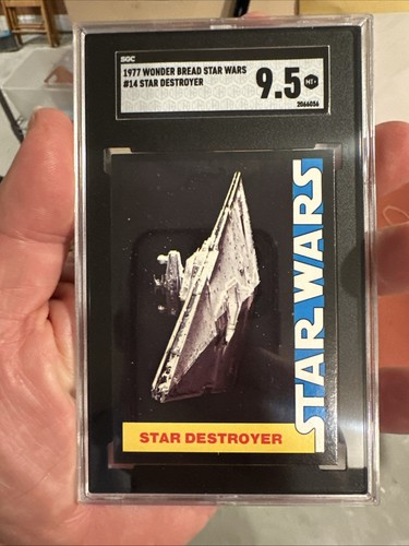 1977 Wonder Bread Star Wars #16 TIE - Vader's Ship — SGC 9.5