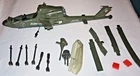 1985 GI Joe ARAH Dragonfly Helicopter Parts lot Missiles Set canopy guns rotor +