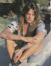 Sebastian Bach shorts pinup Therapy picture Andy Cairns Martin McCarrick photo
