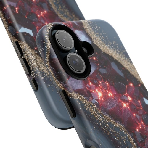 Ruby Geode Gray Marble Crystal - Phone Ink Case for iPhone, Galaxy, Pixel - 第 19/281 張圖片