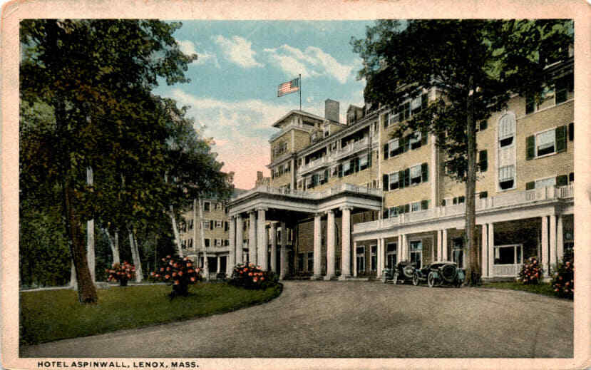 HOTEL ASPINWALL, LENOX, MASS, CHAS. W. HUGH Postcard