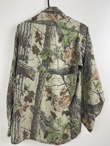 Vintage Red Head Real Tree Camo Hunting Cotton Shirt Jacket Size CL - Picture 4 of 10