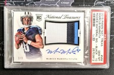 2015 National Treasures Marcus Mariota RPA 3 Patch Autograph PSA 10 #ed /3 POP 1