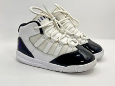 Nike Jordan Max Aura Concord Sneaker Shoes Lace Tie Black/White Toddler 8