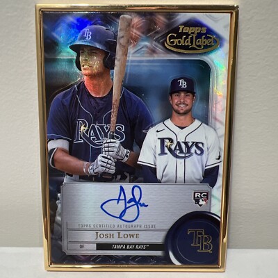 Josh Lowe 2022 Topps Gold Label ROOKIE AUTO #FA-JL Tampa Bay Rays