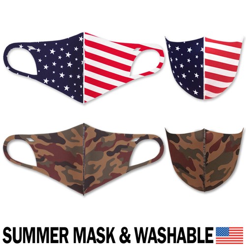 Máscara facial de verano - lavable ligera transpirable spandex unisex moda para adultos - Imagen 32 de 47