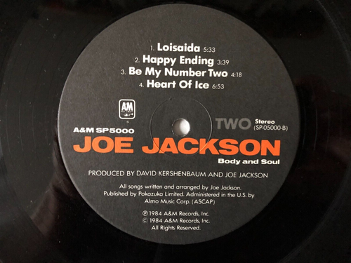 Joe Jackson BODY AND SOUL Original 1984 A&M Shrink NM/NM Latin Jazz New Wave - Picture 3 of 5