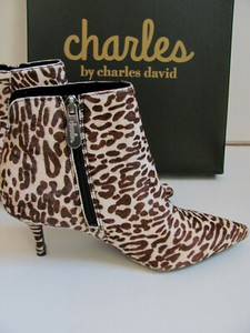 charles david leopard booties
