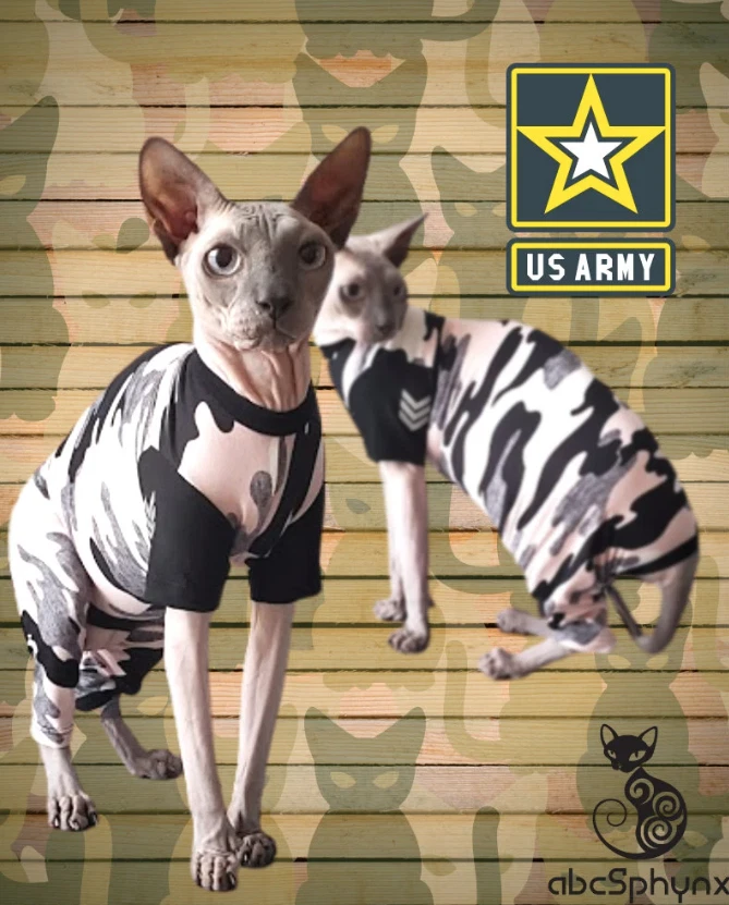 Pink Camo Romper for Cats - MEDIUM, Soft Body Cover Pajamas, Cozy Cat Bodysuit - Image 3 of 4