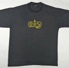 Vintage 2000s Paul Frank KONAMI CODE NES GAME CONTROLLER SHIRT Black Medium 