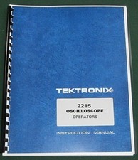 Tektronix 2215 Operators Manual:Comb Bound & Protective Plastic Covers