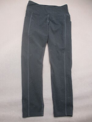 TUFF ATHLETICS Size L Womens Black Stretch Pull On Pocket Athletic Leggings 304