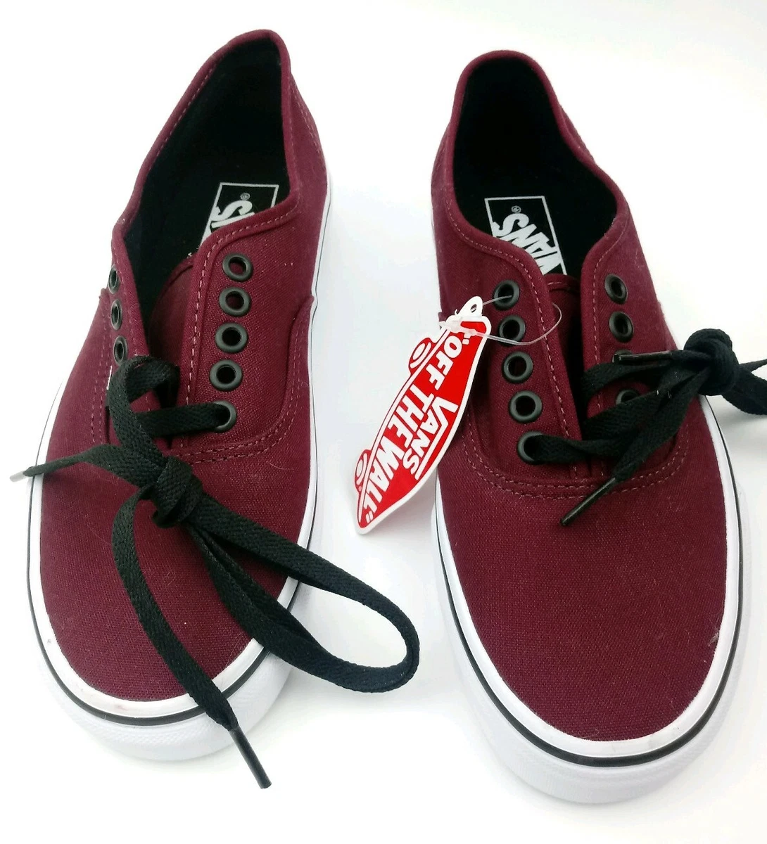 VANS OFF THE WALL AUTHENTIC SHOES MAROON Unisex 6.5 Mens 8 Womens New