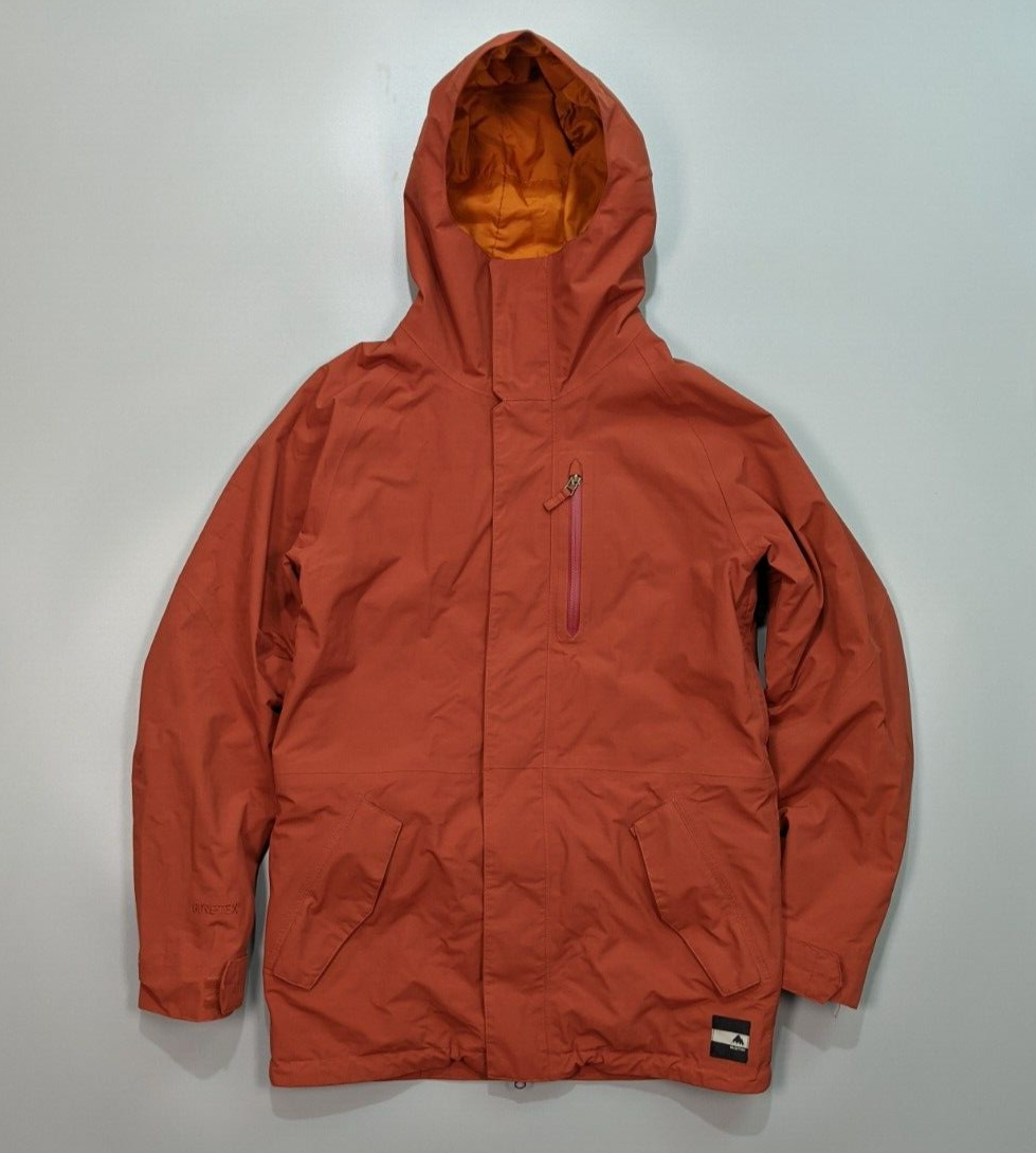BURTON Gore-Tex Jacket Size S Orange Waterproof Winter for BURTON Gore-Tex Jacket Size S Orange Waterproof Winter for