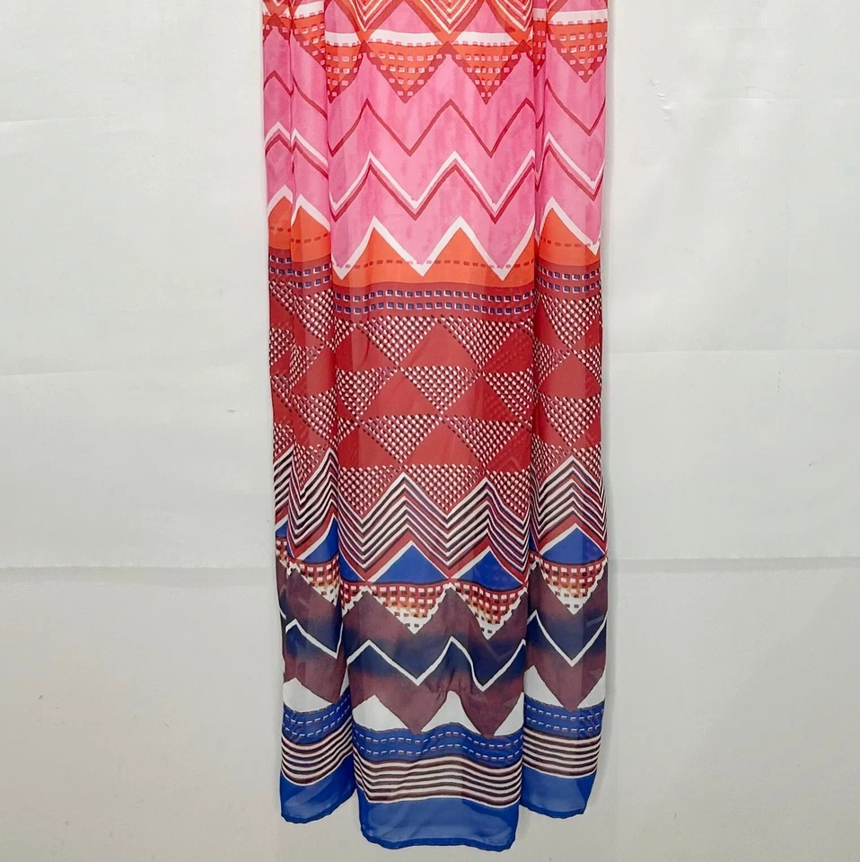 Old Navy Womans Dress XL Maternity Colorful Empire Elastic Waist Spaghetti Strap - Image 4 of 4