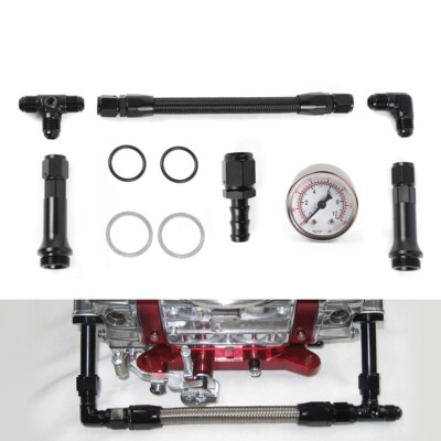 Dual Bottle Feed Hose Kit – 6AN, Includes Two 12” Hoses & Y Block | Nitrous System Upgrade For Racing & Performance