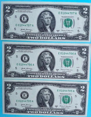 Uncirculated 2017 Two Dollar Bill $2 Note  Sequential if more than one purchased