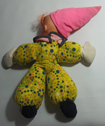 EL GRECO GREEK VTG 80's CLOWN WITH POINTY WIZARD HAT 10'' STUFFED PLUSH DOLL - Picture 10 of 10
