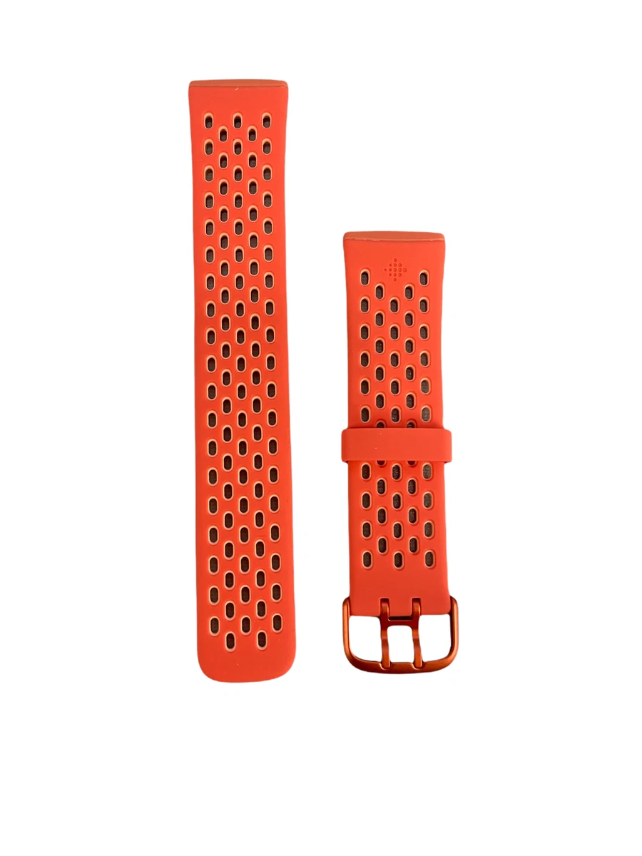 Original Fitbit Fitbit Versa 3 Sense Sport Band Melon Rose Large FB174SBCRPKL