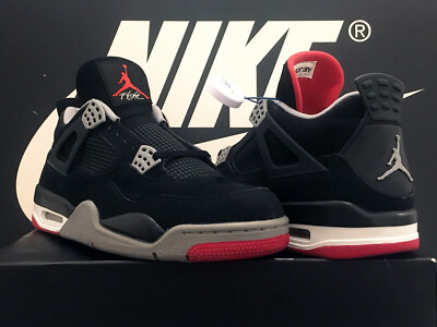 Vintage 2012 Air Jordan 4 Retro UK10 EU45 Black Cement IV Bred Fire Red 1 3 OG Rare